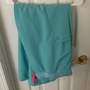 FIGS Neon Blue Kade Cargo Scrub Pants - Size 2XL Tall